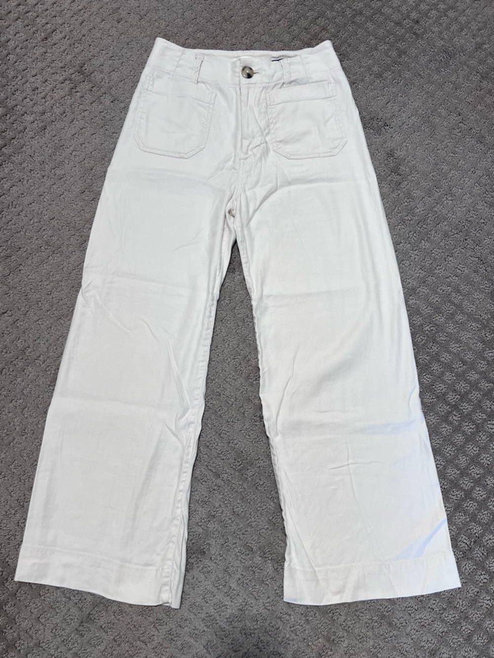 Maeve Colette Wide Leg Pants in Cream Sz 0